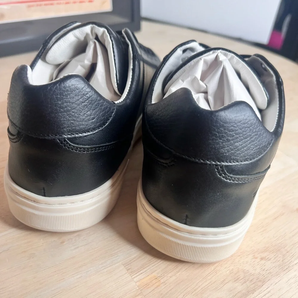 ☀️Liverpool Los Angeles Leather Low Top Sneakers Black/White Men's Size 8 NWOT